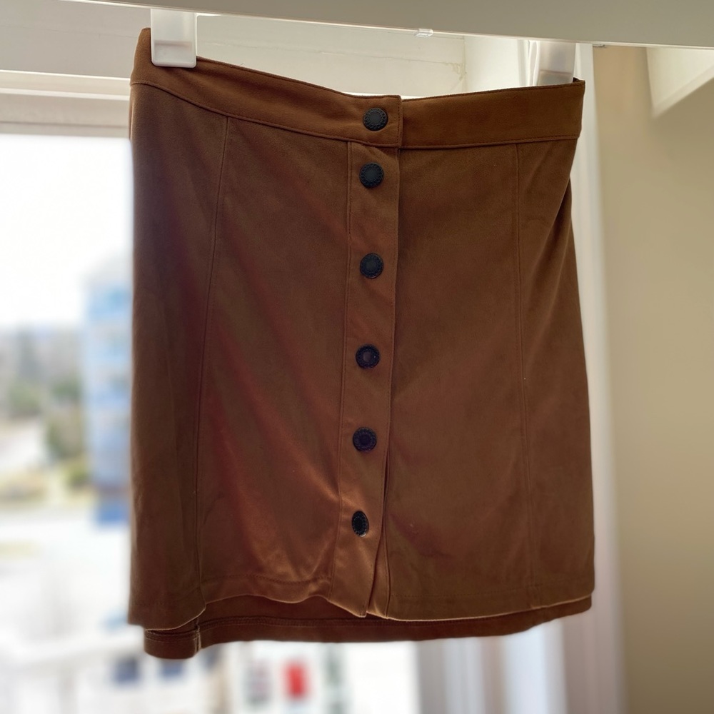 Tan Velvet Skirt- American Eagle